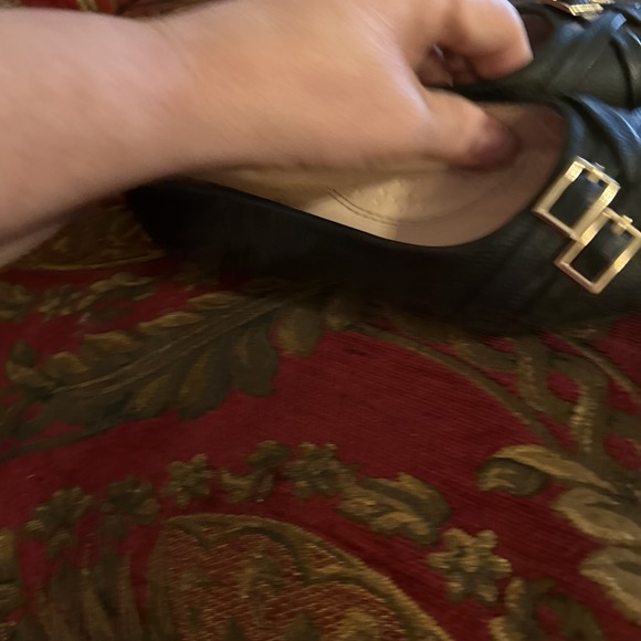 Black  Criss Cross Strap Ballet Flat Forever Link Comfort Shoes Girls Sz 3 - Picture 4 of 6